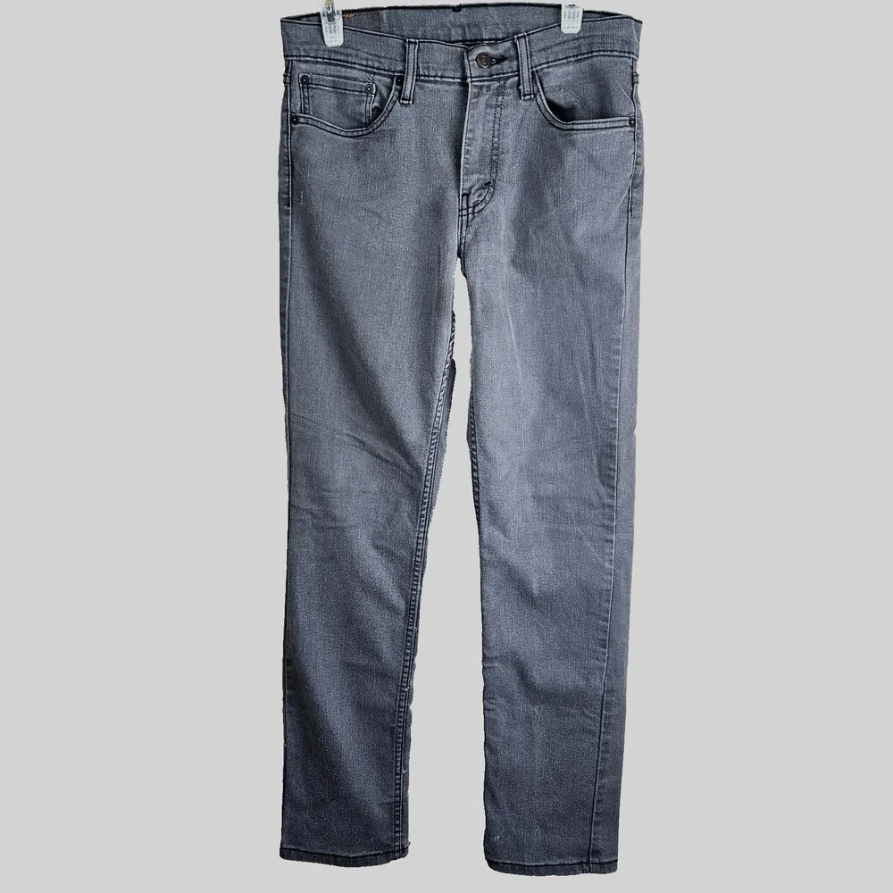 Levi's 511 Jeans Size 32X32 FIT 32X30 Gray Slim Fit Denim Stretch Pants